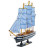 Модель парусника "Синее море", L32 W6 H32 см