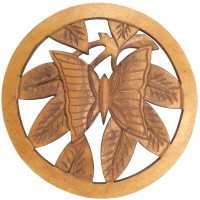 Настенное резное панно "Бабочка" 