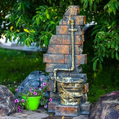 Садовый умывальник "Кирпичная стена" Садовый умывальник "Кирпичная стена"