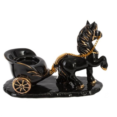 Фигурка декоративная "Лошадка" с подсвечником, D свечи 3,5 см, L16,5 W7 H12 см