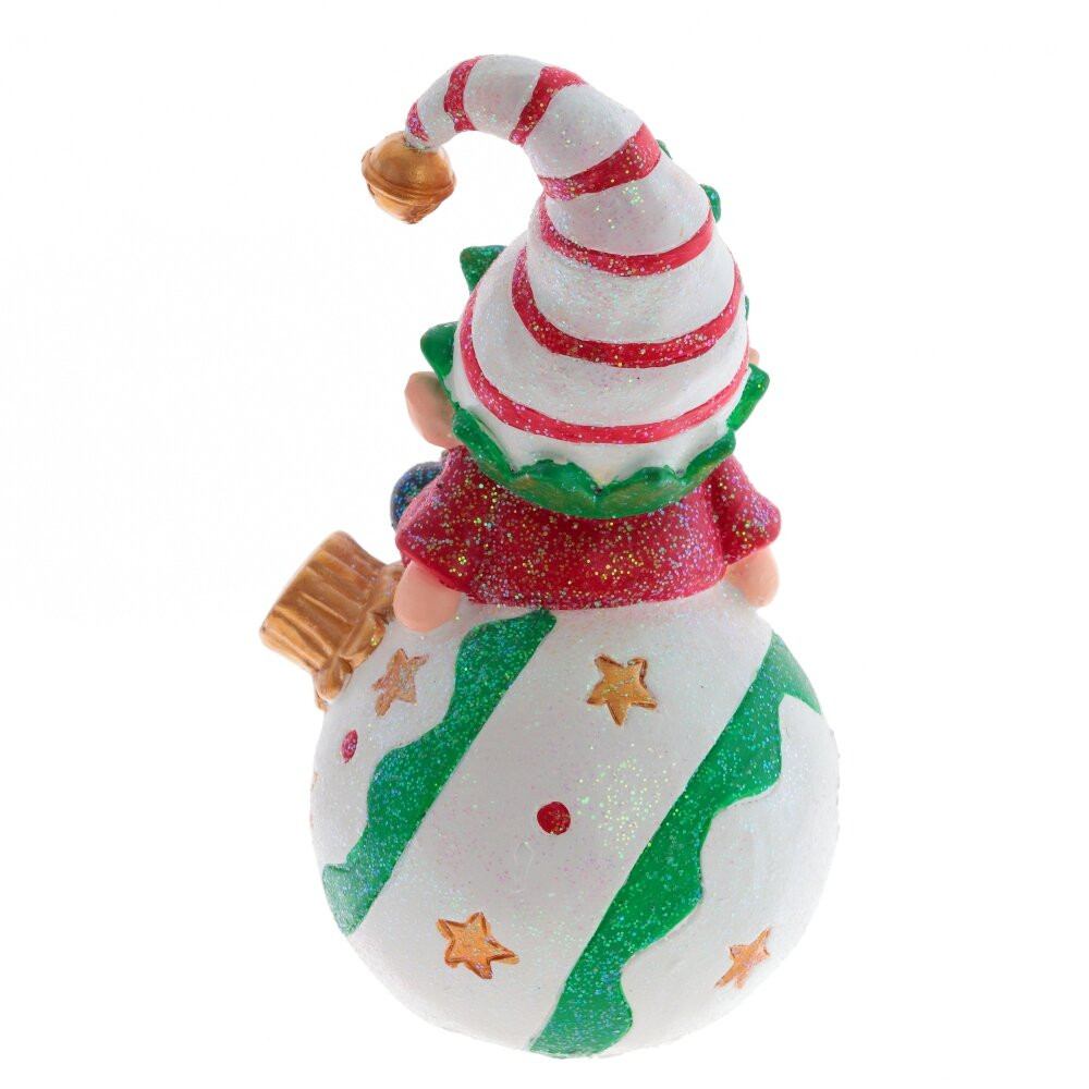 Фигурка декоративная "Гном" с подсветкой (LR44 2 шт), L10 W9 H18 см, 2в.