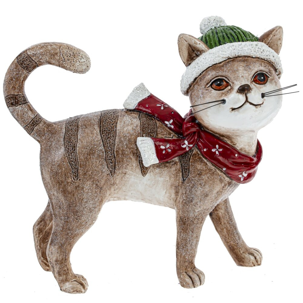 Фигурка декоративная "Кот", L15 W6 H15,5 см, 2в.