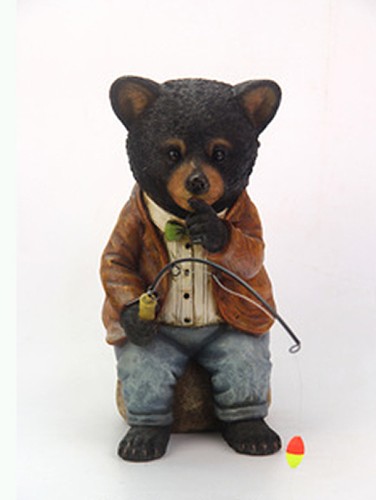 Фигурка интерьерная Медведь Рыбак