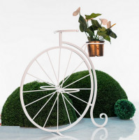 Безотходные идеи садового дизайна: используем старый велосипед