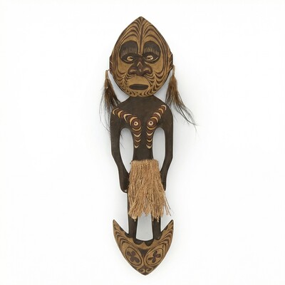 27-025 Панно "Абориген Папуа" 50см (Папуа)