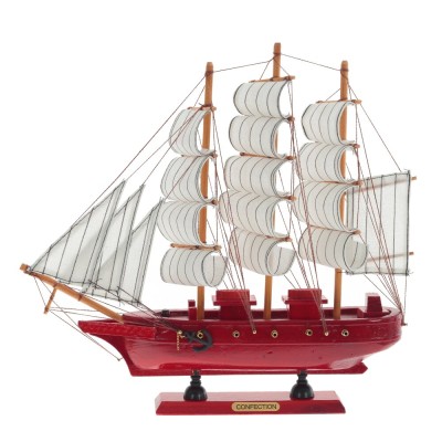 Модель парусника "Алый бриг", L32 W6 H32 см