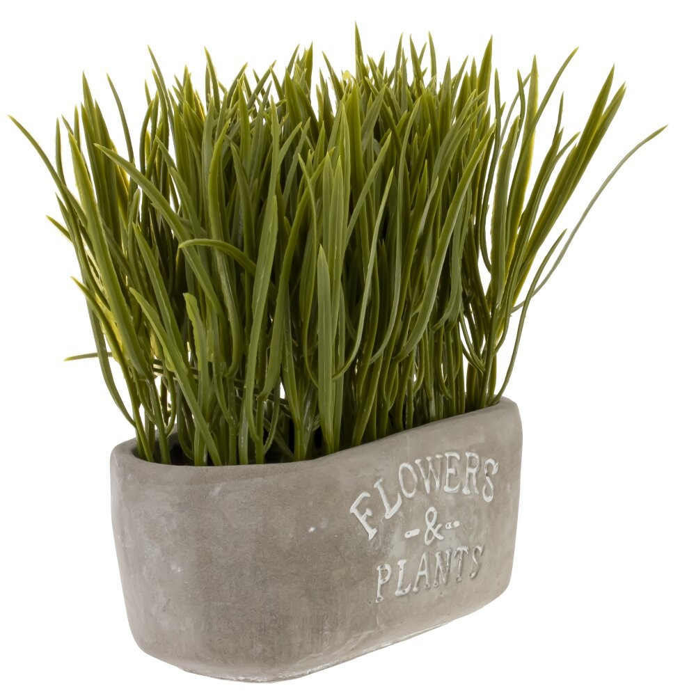 Цветочная композиция "Осока", L14 W7,5 H16 см