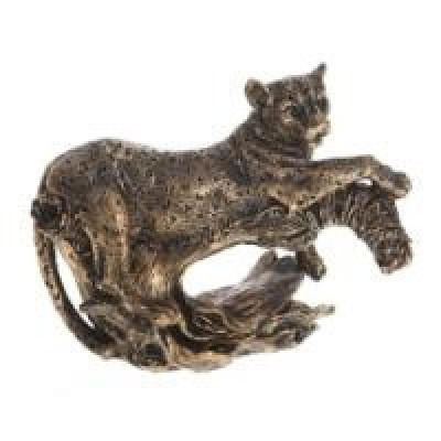 Декоративная садовая фигурка "Бронзовый леопард"                          