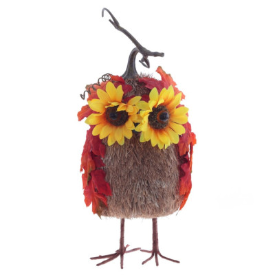 Фигурка декоративная "Сова", L17 W15 H40 см