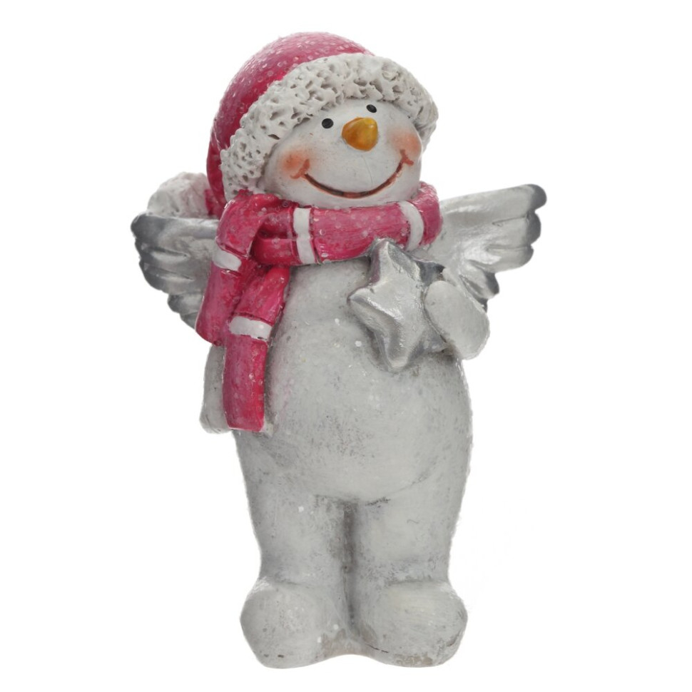 Фигурка декоративная "Снеговик", 2в., L4,5 W3,5 H6,5