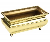 Цветочница латунная на колесиках  "Эвелина"