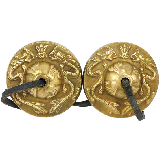 Караталы с Драконами d.7см, металл