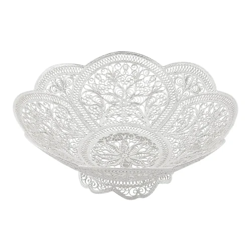 Ваза "Маргарита" из мельхиора с посеребрением