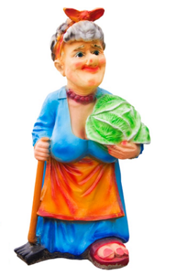 Декоративная садовая фигурка "Хозяюшка"