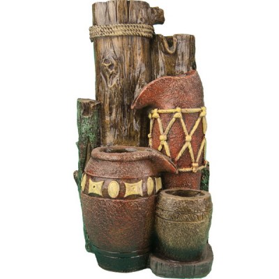 Декоративный фонтан "Деревенский мотив"