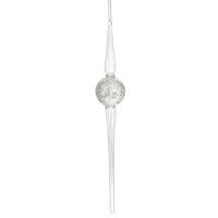 Украшение новогоднее "Сосулька", L6 W6 H40 см