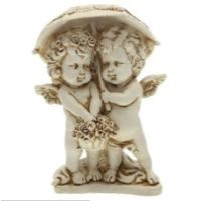 Декоративная фигурка "Ангелочки под зонтом"                             