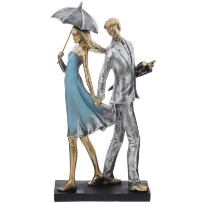 Фигурка декоративная "Влюбленная пара", L17,5 W7,5 H35,5 см