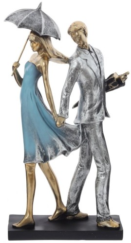 Фигурка декоративная "Влюбленная пара", L17,5 W7,5 H35,5 см