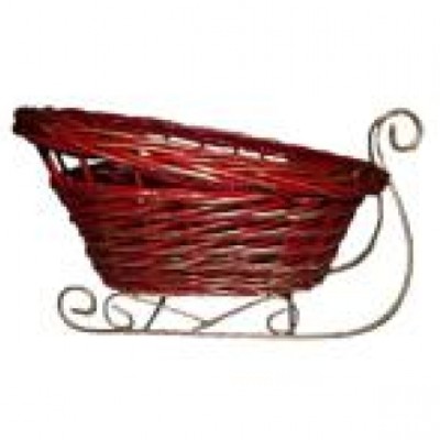 Корзина плетёная "Норвежские сани" Корзина плетёная "Норвежские сани"