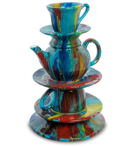 Интерьерная статуэтка "Чайная церемония"           