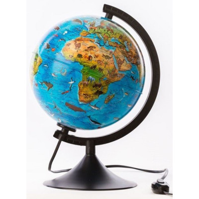Глобус-светильник зоогеографический №1