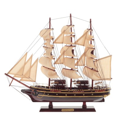 Модель парусника "Конфедерация", L48 W9 H44 см
