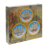 Модель парусника "Конфедерация", L48 W9 H44 см