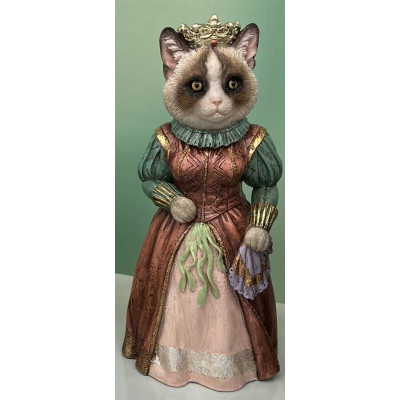 Фигурка интерьерная Кошка с диадемой