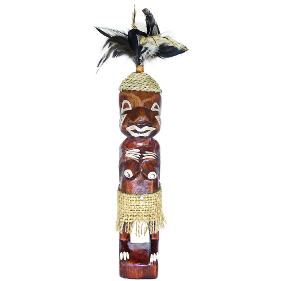 Абориген статуэтка 30х5см, дерево албезия