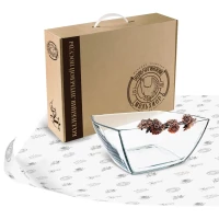 Салатник большой 240х240 "Ромашки" медный с чернением с одной ручкой