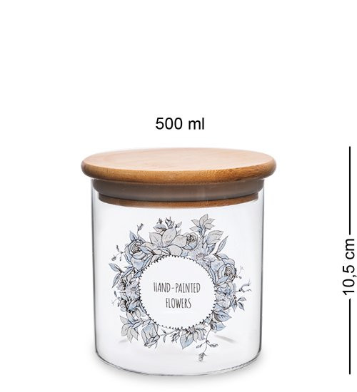 GS- 13/2 Банка для сыпучих "Цветочное очарование" 500мл