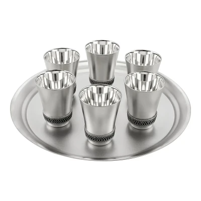 Винный набор №6 из мельхиора с посеребрением