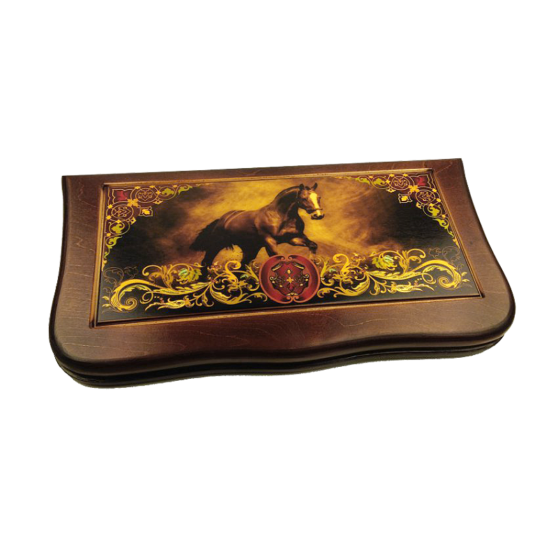 Нарды деревянные резные Вороной