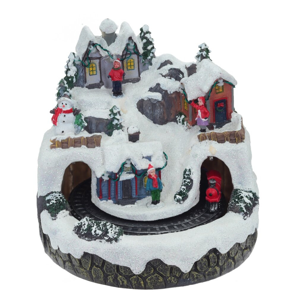 Фигурка декоративная "Рождество" (подсветка, движение, 3xAA, н/п), L19 W19 H19,5 см