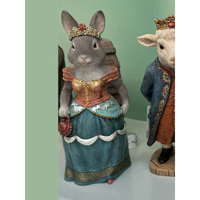 Фигурка интерьерная Зайчиха с диадемой