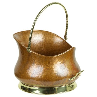 Дровница медная "Камин" 