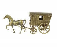 Декоративная статуэтка "Лошадь с каретой"     