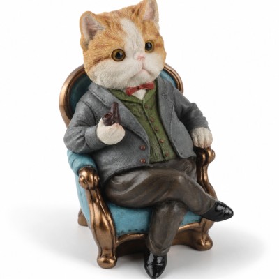 Фигурка интерьерная Кот в кресле