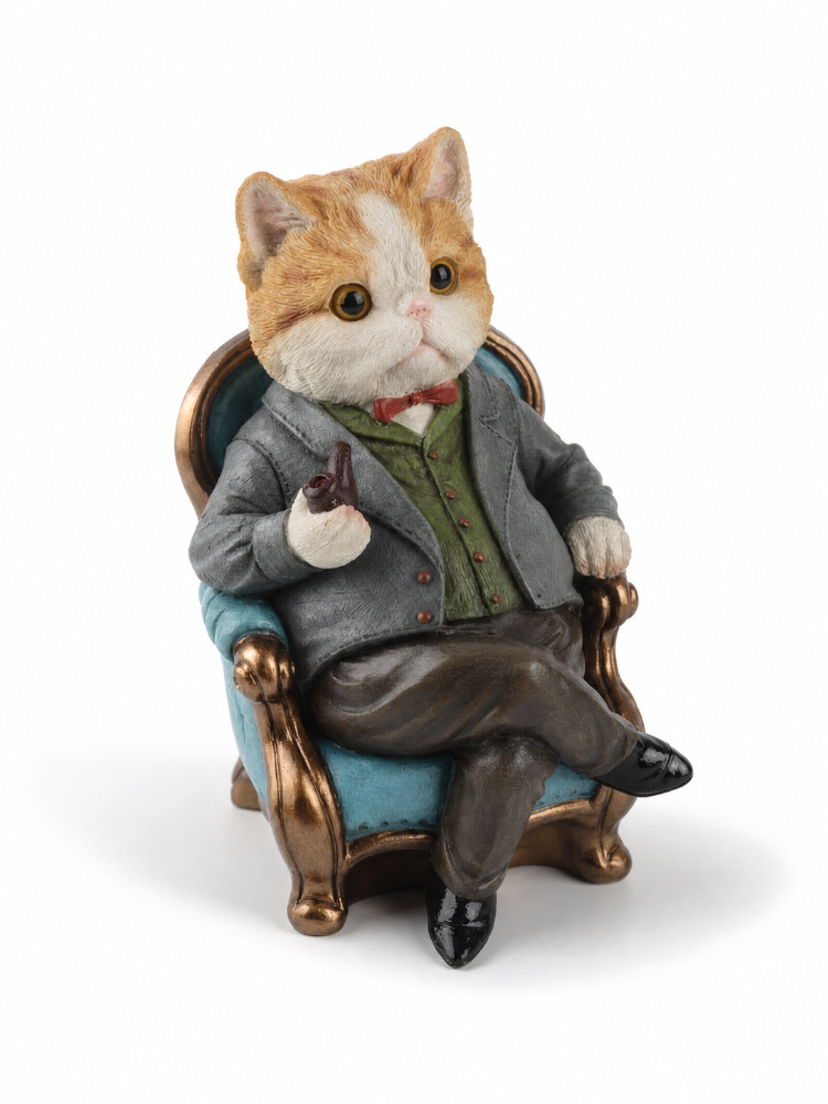 Фигурка интерьерная Кот в кресле