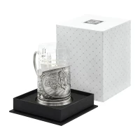 Набор для чая "Тройка" посеребренный