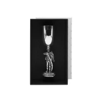 Рюмка "Гусар" посеребренная полированная с чернением