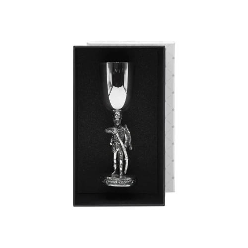 Рюмка "Гусар" посеребренная полированная с чернением Рюмка "Гусар" посеребренная полированная с чернением