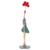 Фигурка декоративная "Девочка", L10 W10 H43 см