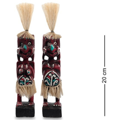 Набор статуэток аборигенов "Тулу" бордовый