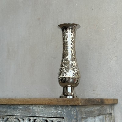 Ваза «Стакан» латунь резная FIRKI никелированная h-30,5 см Ваза «Стакан» латунь резная FIRKI никелированная h-30,5 см