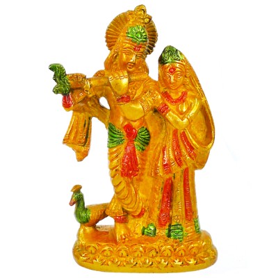 Кришна и Радха статуэтка бронза 145*90*35мм