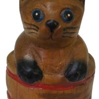 Статуэтка "Котенок в бочонке"