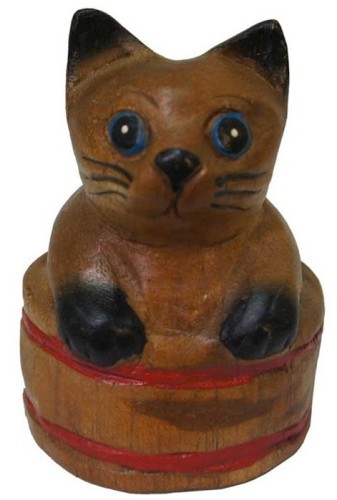 Статуэтка "Котенок в бочонке" Статуэтка "Котенок в бочонке"