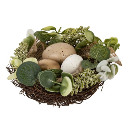 Изделие декоративное "Гнездо пасхальное", L16 W16 H9 см